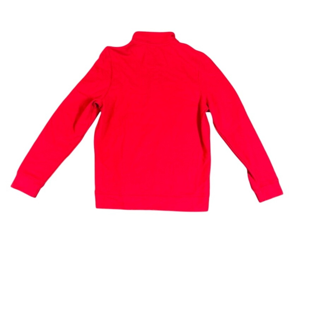 Vineyard Vines Boys Red Pima Cotton Quarter Zip Pullover Sweater Size M 12-14